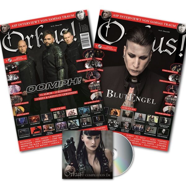Orkus! 02/2019 - Februar 2019 "OOMPH!" + "BLUTENGEL" + "ASP"*