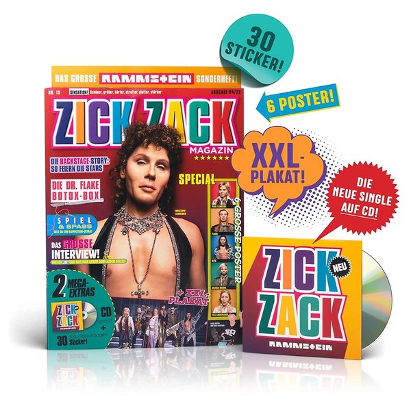 10 x Orkus! + CD & Heft "Zick Zack"