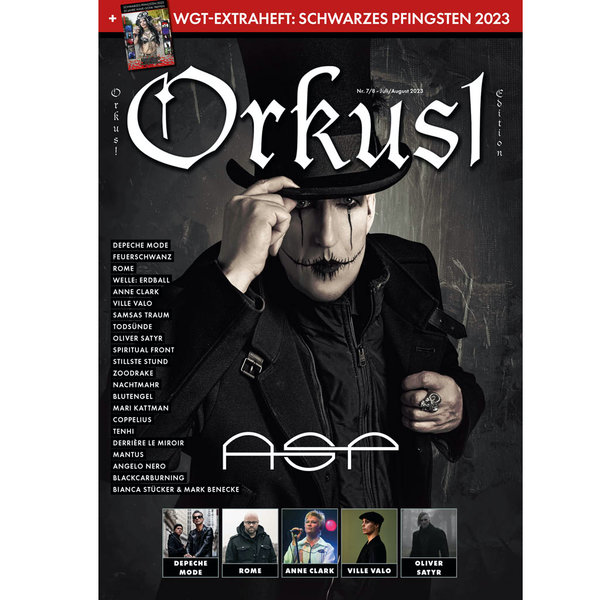 Orkus!–Edition Juli/August 2023 mit WGT Extraheft